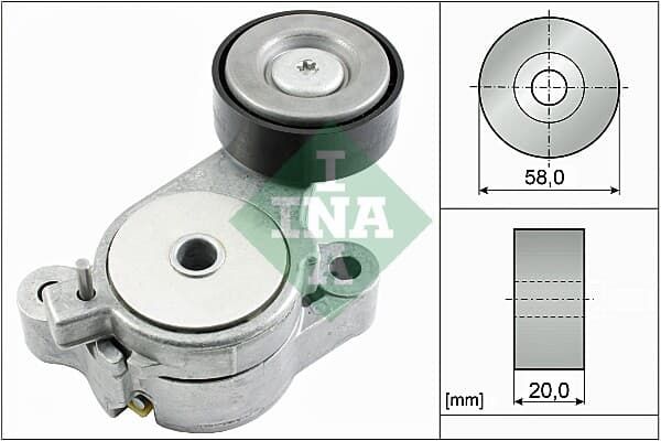 VW Tiguan 2012-2016 1.4 TSİ Alternatör Gergi Bilyası(Rulmanı) Kütüklü İNA 03C145299M/534039610